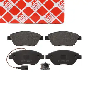 febi Bremsbel&auml;ge + Warnkontakt f&uuml;r FIAT Doblo 263 OPEL Combo mit &Oslash; 384mm Scheiben vorne