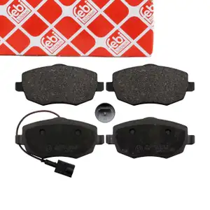 febi 116097 Bremsbel&auml;ge Bremsbelagsatz + Warnkontakt f&uuml;r LANCIA Ypsilon 843 vorne 77365217