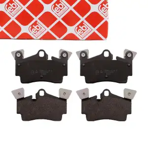 febi Bremsbel&auml;ge Bremsbelagsatz f&uuml;r AUDI Q7 4L 4.2 TDI 340 PS mit &Oslash; 358mm Scheiben hinten