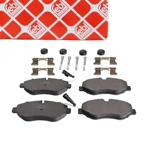 febi 116256 Brake Pads + Warning Switch for NISSAN Cabstar NT400 Cabstar Front D1060-9X60B
