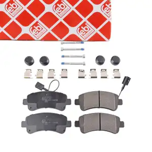 febi 116234 Bremsbeläge + Warnkontakt für PEUGEOT Boxer CITROEN Jumper FIAT Ducato hinten