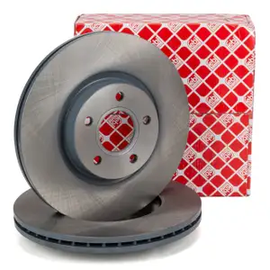 febi 24566 Bremsscheiben für FORD Focus 2 3 C-Max Kuga VOLVO C30 2 C70 2 S40 2 V50 vorne