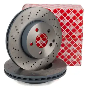 febi 30552 Bremsscheiben Satz f&uuml;r MERCEDES C-Klasse W204 S204 C204 vorne 2044213612