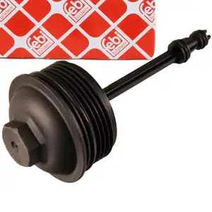 febi Deckel &Ouml;lfiltergeh&auml;use f&uuml;r VW Golf 6 Passat B6 B7 AUDI A3 8P A4 SEAT Leon 1.6-2.0 TDI
