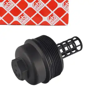 febi &Ouml;lfiltergeh&auml;usedeckel f&uuml;r VOLVO C30 C70 2 S40 2 S60 1 2 S80 1 2 3 XC60 XC90 XC70 2