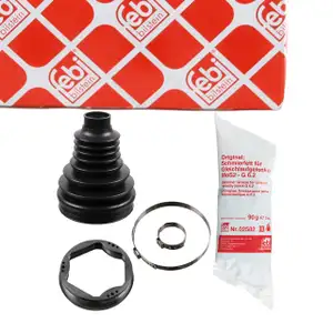 febi Achsmanschette Satz f&uuml;r OPEL Astra K Corsa E FORD Ecosport vorne getriebeseitig