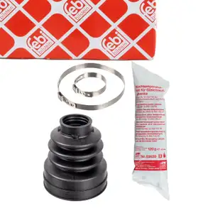 febi Achsmanschette Satz f&uuml;r FORD Focus 2 MK2 C-Max vorne rechts getriebeseitig 1676322