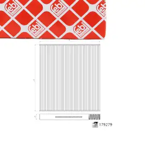 febi 179279 Innenraumfilter Pollenfilter Microfilter f&uuml;r JEEP Cherokee KL 68410725AB