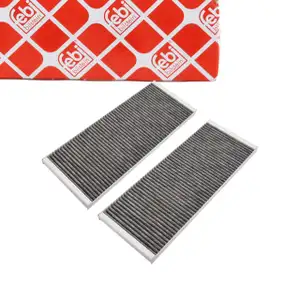 2x febi 181379 Innenraumfilter Aktivkohlefilter f&uuml;r TESLA Model Y 5YJY oben 1658376-00-A