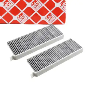 2x febi 183545 Innenraumfilter Aktivkohlefilter f&uuml;r CITROEN C5 10 ND_ NC_ YL01884080