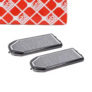 febi 18877 Innenraumfilter Aktivkohlefilter Microfilter Satz für BMW 7er E38 64319272810
