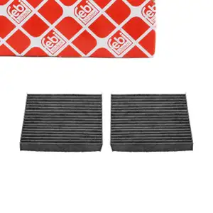 febi 34814 Innenraumfilter Aktivkohlefilter Microfilter Satz für BMW X3 F25 X4 6431931231