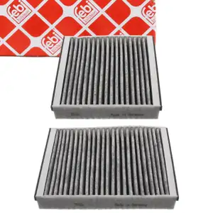 febi Innenraumfilter Aktivkohlefilter Satz für PEUGEOT 207 208 CITROEN C3 2 3 DS3 Cactus