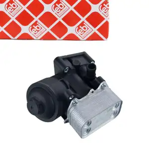 febi 180676 Ölkühler + Ölfilter + Gehäuse für VW Polo 5 Ibiza 4 Fabia 2 1.2 TDI 03P115389B