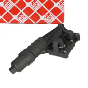 febi 183913 Ölkühler + Ölfilter + Gehäuse für MERCEDES W204 W212 R172 M271 2711801410
