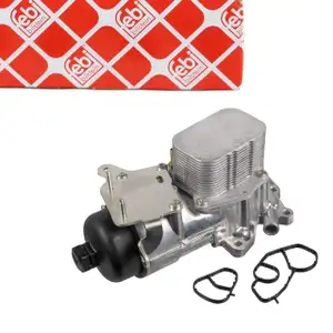 febi 188755 Ölkühler + Ölfilter + Gehäuse für CITROEN FORD PEUGEOT 1.5/1.6 DIESEL