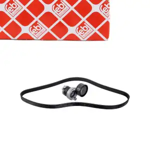 febi 177165 Keilrippenriemensatz f&uuml;r RENAULT Kadjar Kangoo 3 Megane 4 DACIA Duster 1.5 dCi