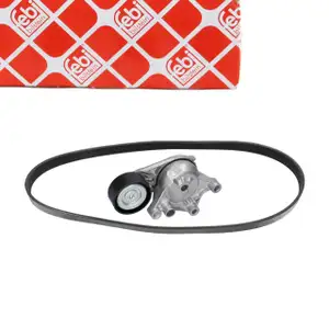 febi 183488 Keilrippenriemensatz für PSA Berlingo C3 2 3 C4 2 508 1 Partner 1.6 BlueHDi