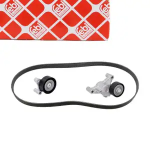 febi 184897 Keilrippenriemensatz für VOLVO S60 3 S90 2 V90 2 XC60 2 XC90 2 T6 T8 Hybrid