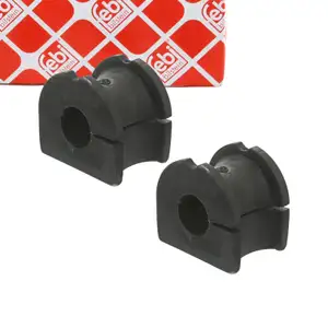 2x febi 19449 Stabilisatorlager Stabilager f&uuml;r FORD Fiesta 4 Courier Vorderachse 1003609