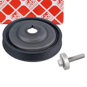 febi Riemenscheibe Kurbelwelle + Schraube für MERCEDES W176 C117 X156 C117 W415 OM607/08