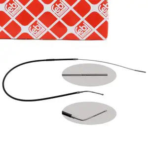 febi 01756 Handbremsseil für BMW 3er E36 mit Trommelbremse hinten 34411159048