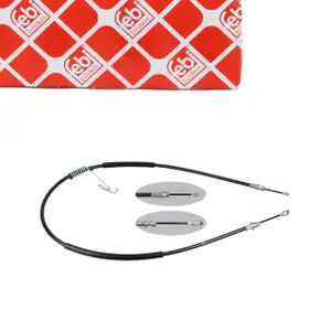 febi 101819 Handbremsseil Bremsseil f&uuml;r FORD Transit/Tourneo Einfachbereifung hinten links