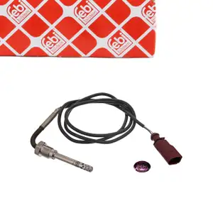 febi Abgastemperatursensor f&uuml;r VW Touareg 7L 3.0 TDI AUDI 4LB 3.0 TDI 3.6/4.2/6.0 TDI FSI