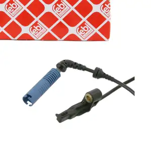 febi 24609 ABS Sensor Raddrehzahl f&uuml;r BMW 3er E46 Z4 E85 E86 Vorderachse links 34526792897