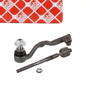 febi 176726 Tie Rod + End for BMW X5 F15 F85 X6 F16 F86 xDrive, front left 32106858735