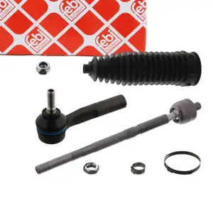 febi Spurstange + Lenkmanschette f&uuml;r CITROEN Nemo PEUGEOT Bipper FIAT Qubo vorne links