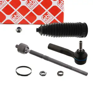 febi Spurstange + Lenkmanschette f&uuml;r CITROEN Nemo PEUGEOT Bipper FIAT Qubo vorne rechts