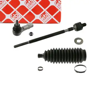 febi Tie Rod + Steering Boot for VOLVO S40 1 644 V40 Station Wagon, Front Left/Right 30875012