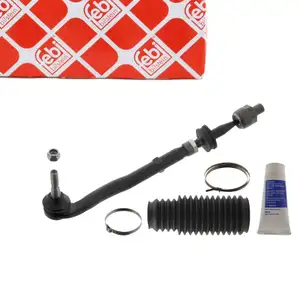 febi Spurstange + Lenkmanschette f&uuml;r BMW 5er E39 520-530i 520-530d vorne links 32111091767