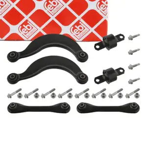 febi 34250 PROKIT Reparatursatz Querlenker f&uuml;r FORD Focus 1 MK1 2 MK2 hinten 6-teilig