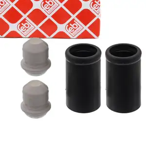 febi Dreckschutz + Anschlagpuffer Satz f&uuml;r VW Golf 4 Polo 3 5 SEAT Ibiza 4 Leon 2 vorne
