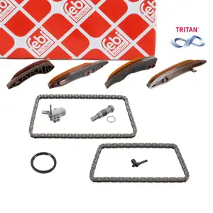febi 174035 Steuerkettensatz f&uuml;r BMW F45 F46 X1 F48 MINI F54 F55 F56 F57 B37 oben + unten