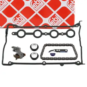 febi 46576 Ventildeckel + Steuerketten Satz für VW Golf 4 Passat B5 Polo A3 8L A4 1.8 T