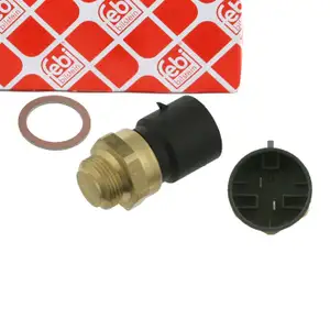febi 11915 Temperaturschalter Kühlerlüfter + Dichtring für OPEL Astra F Corsa B 1341030