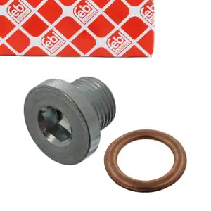 febi 45618 &Ouml;lablassschraube + Dichtring f&uuml;r VOLVO C30 C70 2 S40 2 S80 2 V50 V70 3 2.0 D