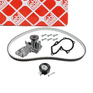 febi Zahnriemensatz + Wasserpumpe f&uuml;r FORD B-Max Fiesta 6 Focus 3 Mondeo 4 1.4 1.6