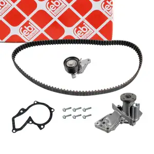 febi Zahnriemensatz + Wasserpumpe f&uuml;r FORD Fiesta 5 Focus 2 Fusion 1.25 1.4 1.6