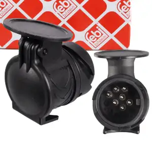 febi 171842 Adapter Kurzadapter Stecker Steckdose Anhänger Kupplung 13 auf 7-polig
