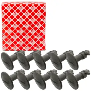 10x febi 38688 Clips Schraube Sicherungsstift für AUDI SEAT SKODA VW 8D0805121B