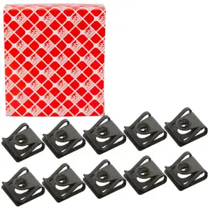 10x febi 38696 Mutter Blechmutter Unterfahrschutz Unterbodenschutz für AUDI SEAT SKODA VW