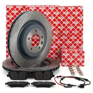 febi Bremsscheiben + Bremsbel&auml;ge + Sensor f&uuml;r LAND ROVER Range Rover 4 L405 hinten