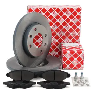 febi Bremsscheiben + Bremsbel&auml;ge f&uuml;r CITROEN Xsara ohne ABS PEUGEOT 206 OGRA 08883 vorne