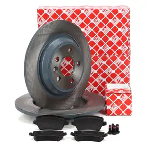 febi Bremsscheiben Bel&auml;ge f&uuml;r VOLVO S60 2 S80 2 1 XC70 2 elektr. Feststellbremse hinten