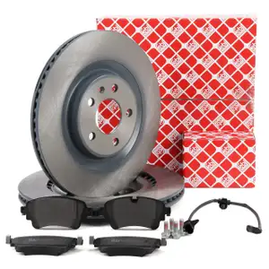 febi Bremsscheiben + Bel&auml;ge + Sensor f&uuml;r AUDI A4 S4 B9 A5 5F PR-1KF/1KJ/1KK/1KU/2EJ hinten