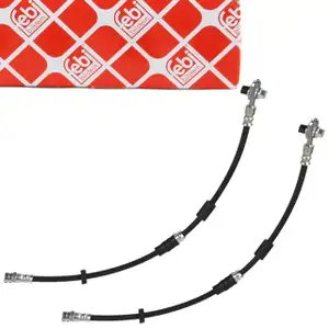 2x febi 178630 Bremsschlauch Bremsleitung f&uuml;r VW Up SEAT Mii SKODA Citigo vorne 1S0611701